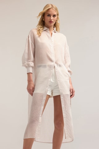 Vestido camisero - Blanco