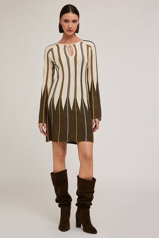 Vestido jersey - Blanco