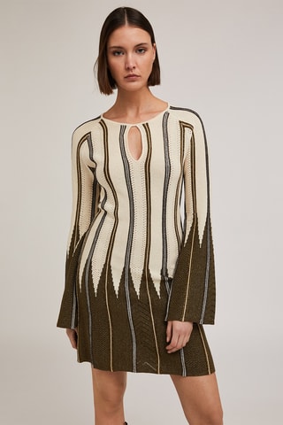 Vestido jersey - Blanco