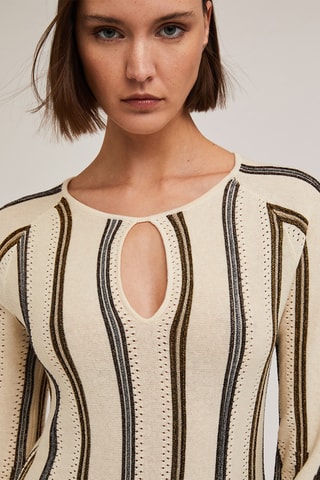 Vestido jersey - Blanco