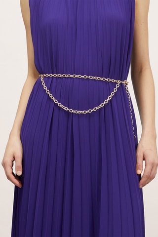 Vestido plisado - Violeta