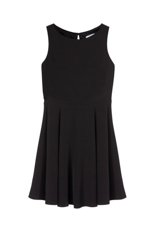 Vestido evasé - Negro