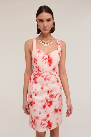 Vestido recto - Blanco