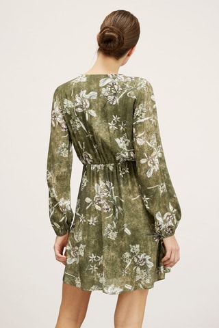 Vestido evasé - Verde