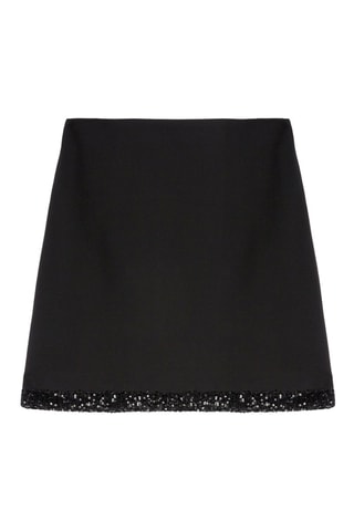 Falda recta - Negro