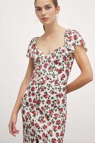Vestido midi - Blanco