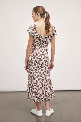 Vestido midi - Blanco