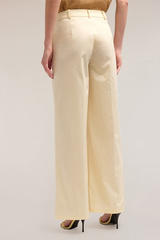 Pantalón wide leg de tiro alto - Blanco