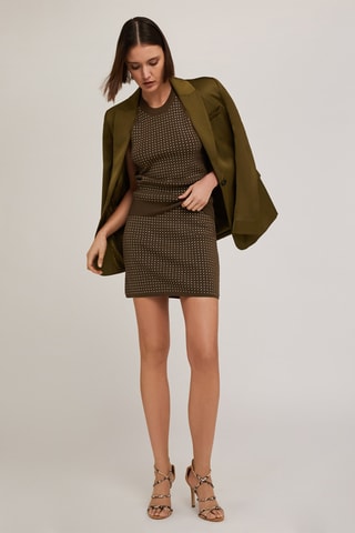 Minifalda de talle alto - Verde