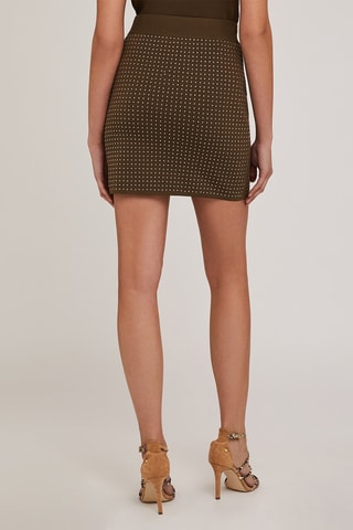 Minifalda de talle alto - Verde