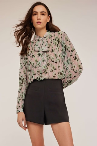 Blusa plisada - Rojo