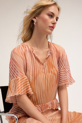 Vestido trapecio - Naranja