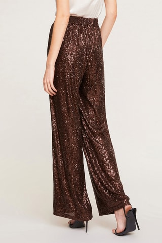 Pantalón palazzo - Beige