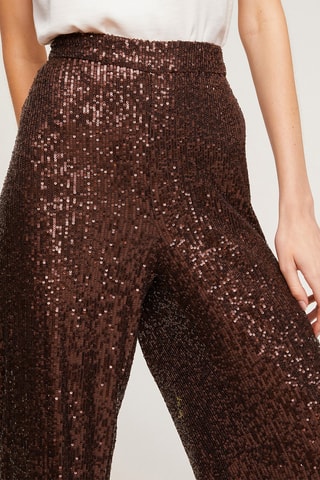 Pantalón palazzo - Beige
