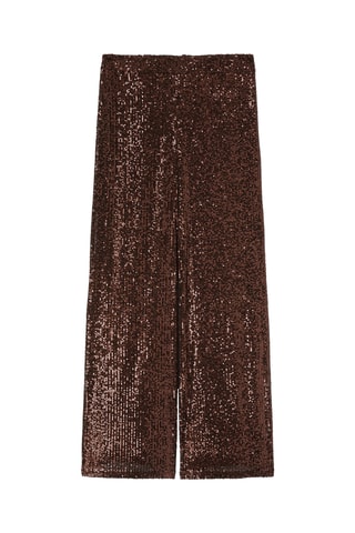 Pantalón palazzo - Beige