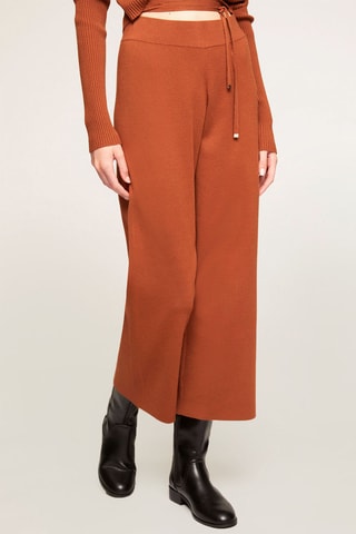 Pantalón de tiro alto - Beige