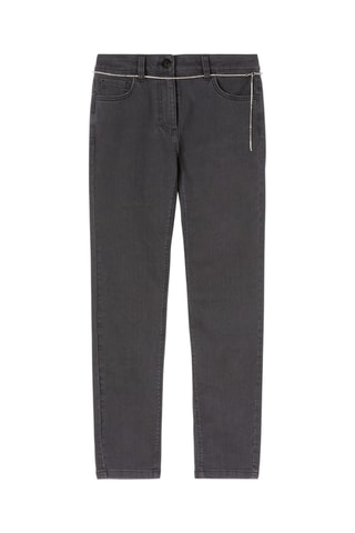 Vaquero skinny fit 7/8 - Negro