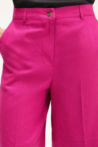 Bermudas de lino - Violeta