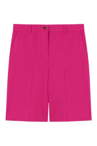 Bermudas de lino - Violeta