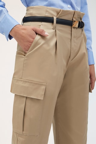 Pantalón cargo - Beige