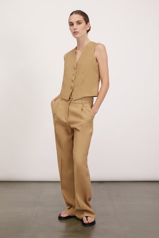 Pantalón palazzo - Beige
