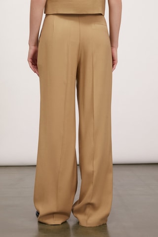 Pantalón palazzo - Beige