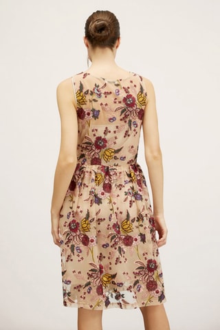 Vestido evasé - Rosa
