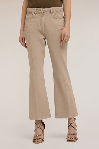 Pantalón flare - Beige