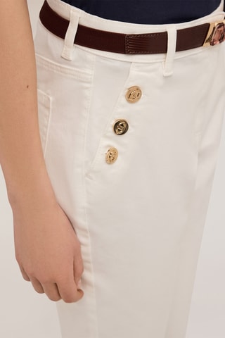Pantalón regular fit - Blanco