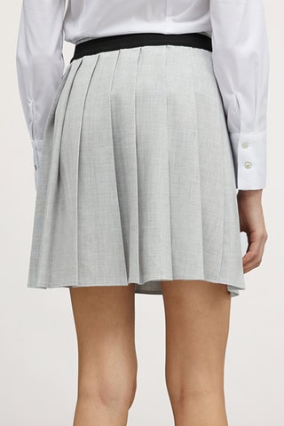 Falda plisada - Gris