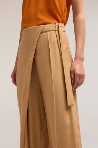 Pantalón de tiro alto - Beige