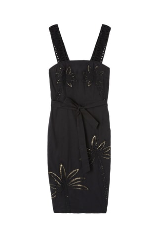 Vestido recto - Negro