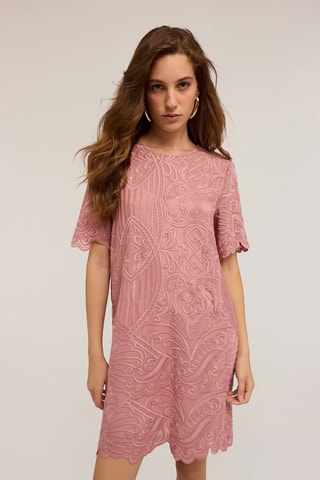 Vestido recto - Rojo