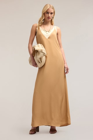 Vestido largo - Beige