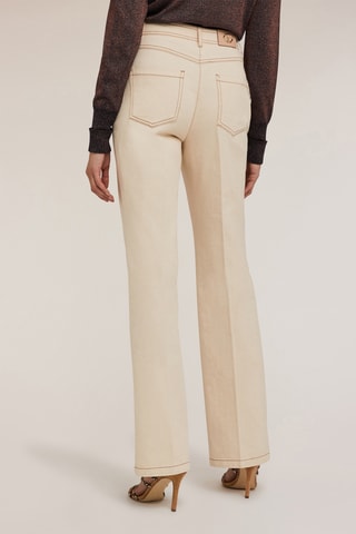 Pantalón flare - Beige
