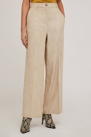 Pantalón palazzo - Beige