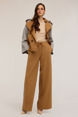Pantalón palazzo - Beige