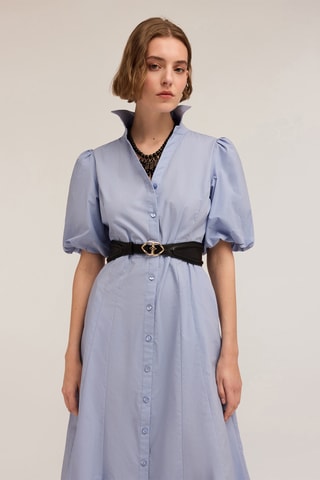 Vestido camisero - Azul