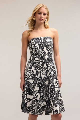 Vestido bustier - Blanco