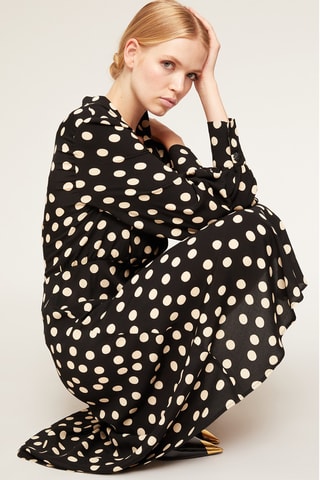 Vestido cruzado - Negro