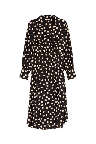 Vestido cruzado - Negro