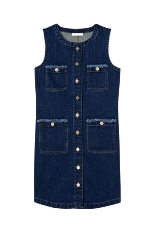Vestido camisero vaquero - Azul