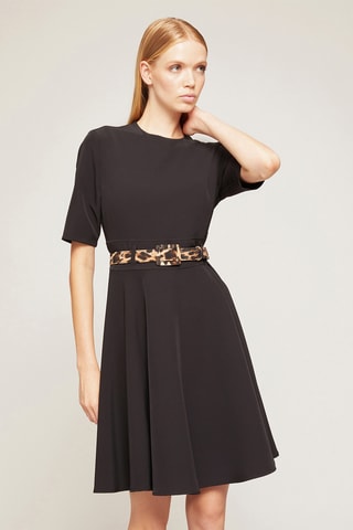 Vestido evasé - Negro