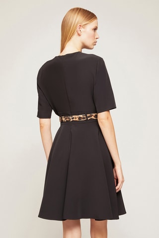 Vestido evasé - Negro