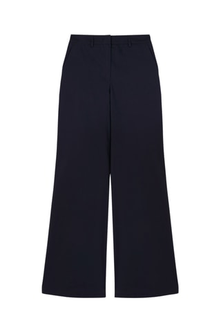 Pantalón palazzo de tiro alto - Azul