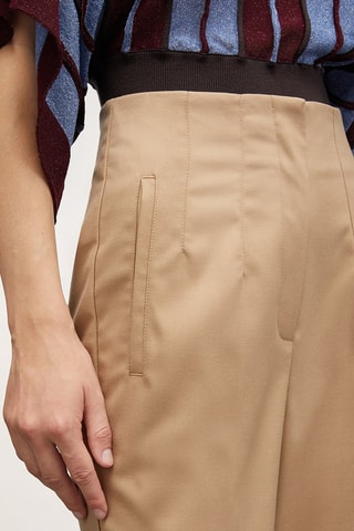 Pantalón carrot - Beige