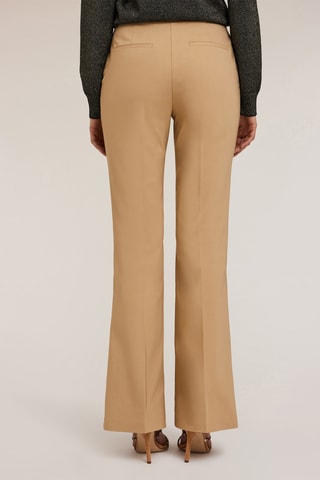 Pantalón flare de lino - Beige