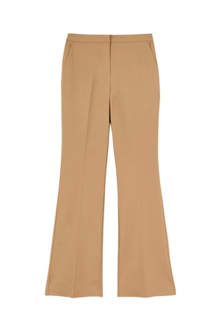Pantalón flare de lino - Beige