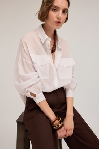 Camisa oversize - Blanco
