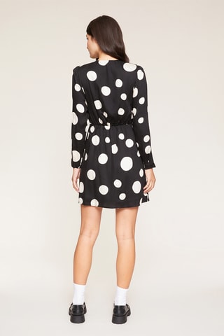 Vestido evasé - Negro